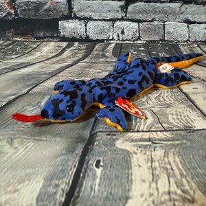 Vintage Ty Beanie Babies 1995 "Lizzy" Lizard Style 4033 Plush Toy - MWMT